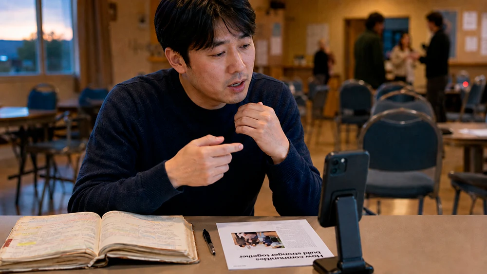 check English after a break