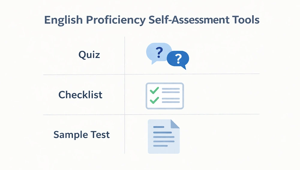 ferramentas de autoavaliação de proficiência em inglês