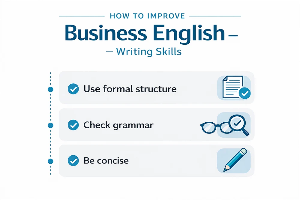 cómo mejorar las habilidades de redacción en inglés de negocios