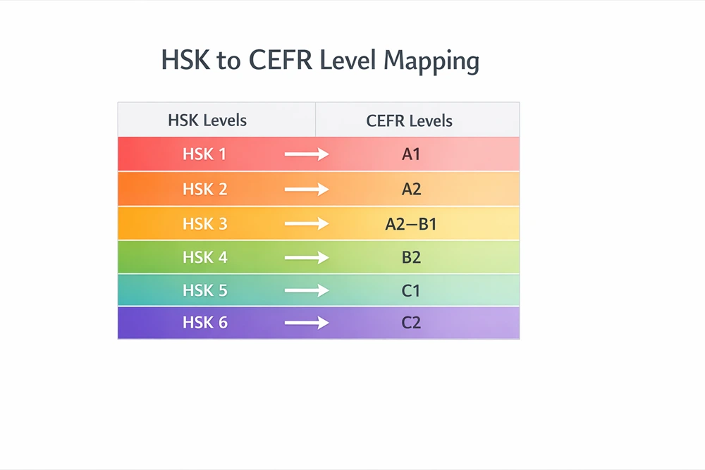 Niveles HSK frente al MCER
