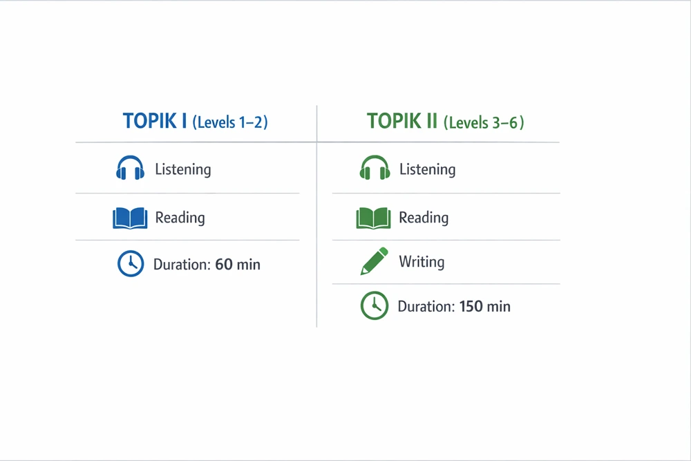 níveis do teste TOPIK